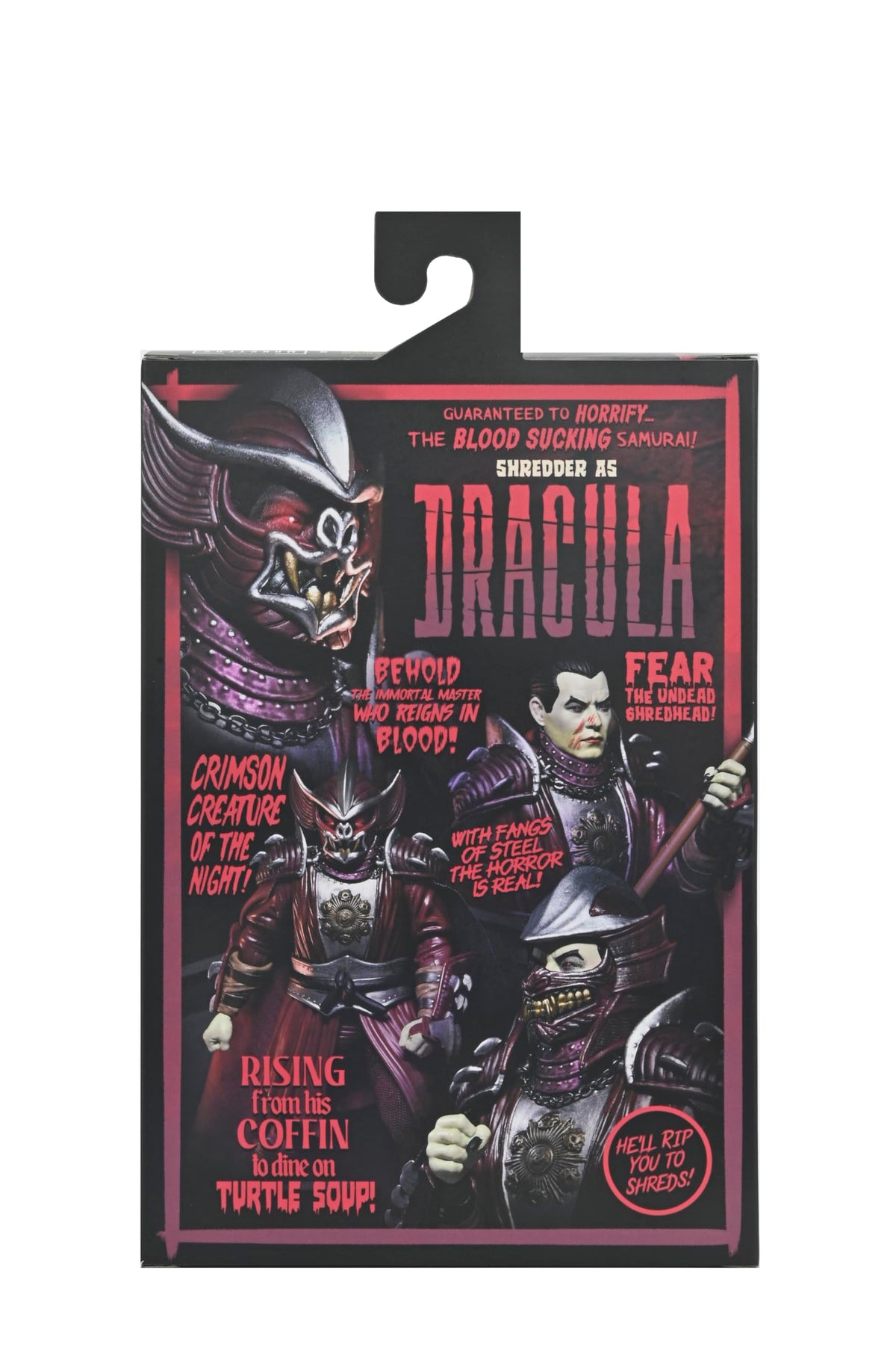 NECA Shredder-as-Dracula with three heads for dynamic posing