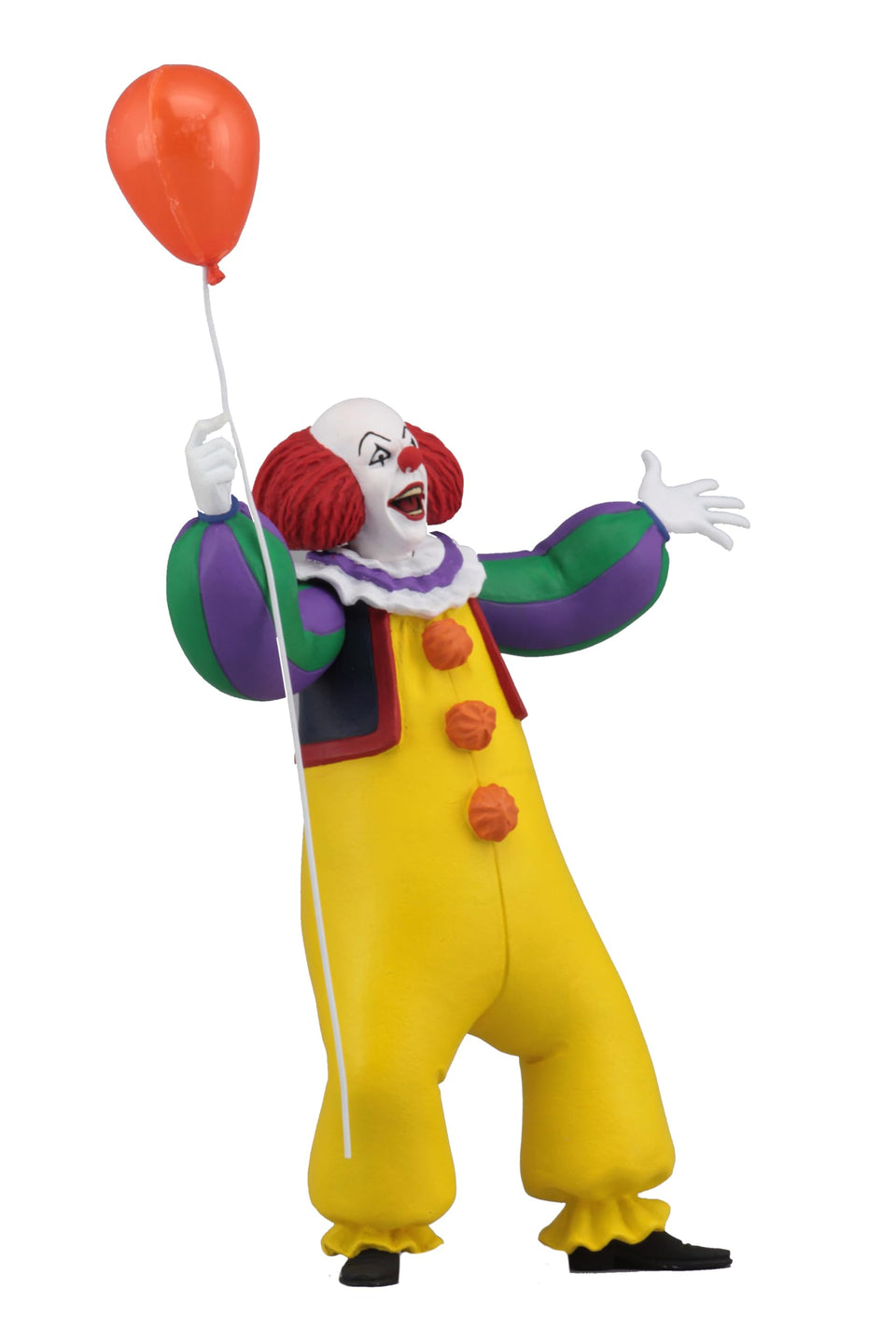 NECA Toony Terrors IT 1990 Pennywise figure for display and horror collection.