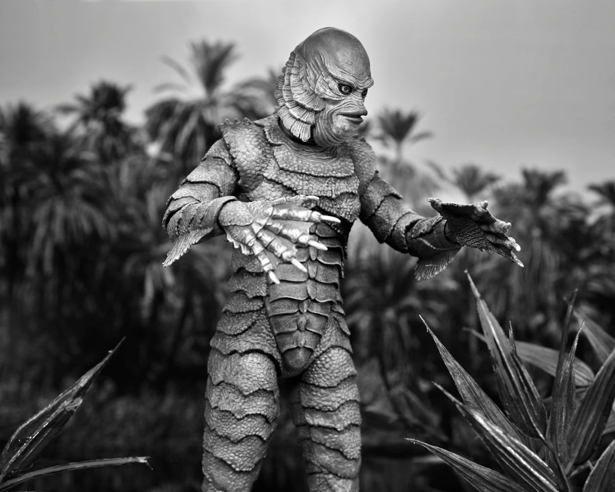 NECA Creature BW 7-inch collectible packaging detail and authenticity cues.