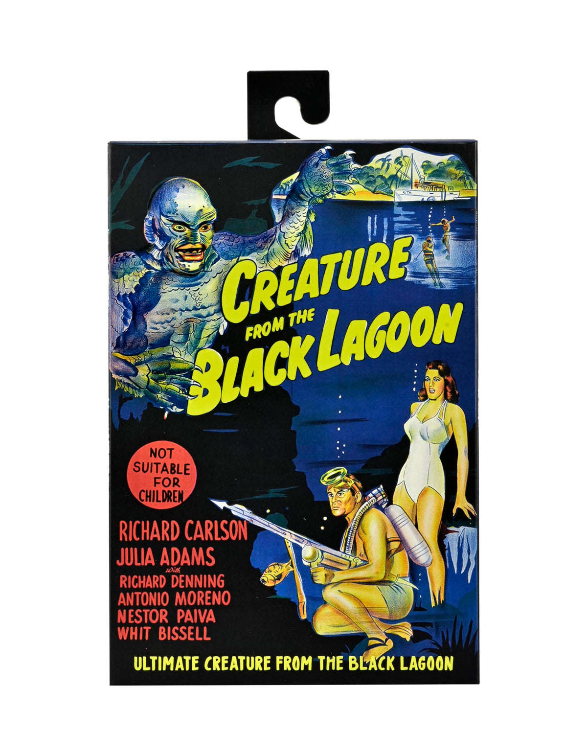 NECA Creature BW 7-inch figure front view for display-worthy shelf presence.