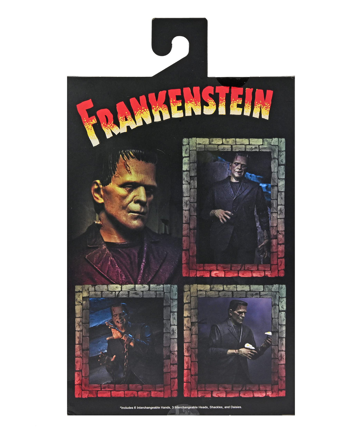 NECA Frankenstein color accessories with shackles and daisies for storytelling