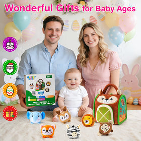 NECTAR BABY forest set with mirror boosts self-awareness during play.