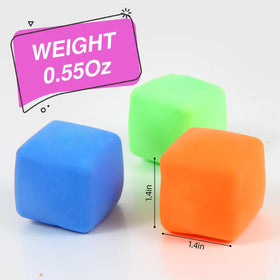 Neec 24-pack slow rising stress cubes palm-size fit for pocket use.