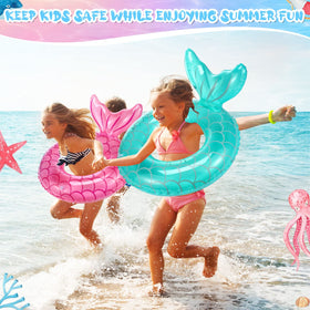 Neer mermaid float pink 60cm, durable PVC for regular pool use.