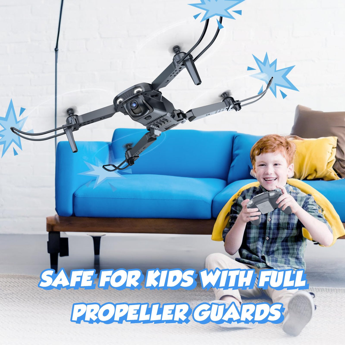 NEHEME Drones for Kids two intelligent batteries extend flight time and play