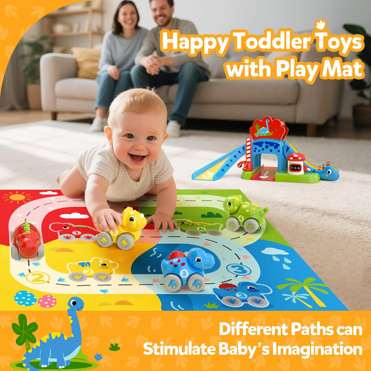 NEHEME toddler-friendly dinos sized for small hands and easy grasp.