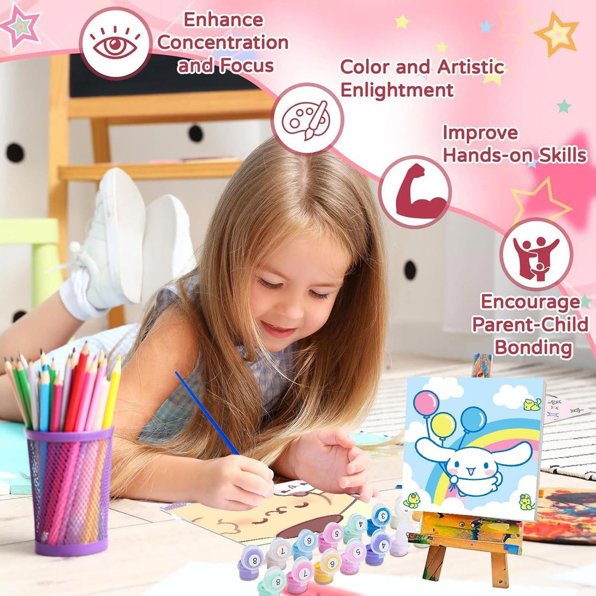nekpiahu framed art set ideal for kid walls and decor