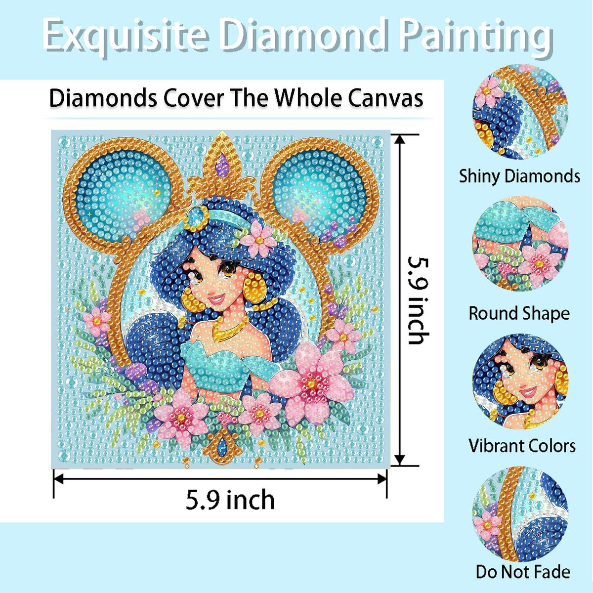 Nekpiahu kids diamond painting sets with colorful gems boost creativity.