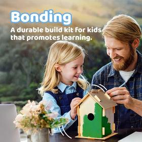 Neliblu DIY 12 Wooden Bird House Kit – a thoughtful gift idea for kids and nature lovers