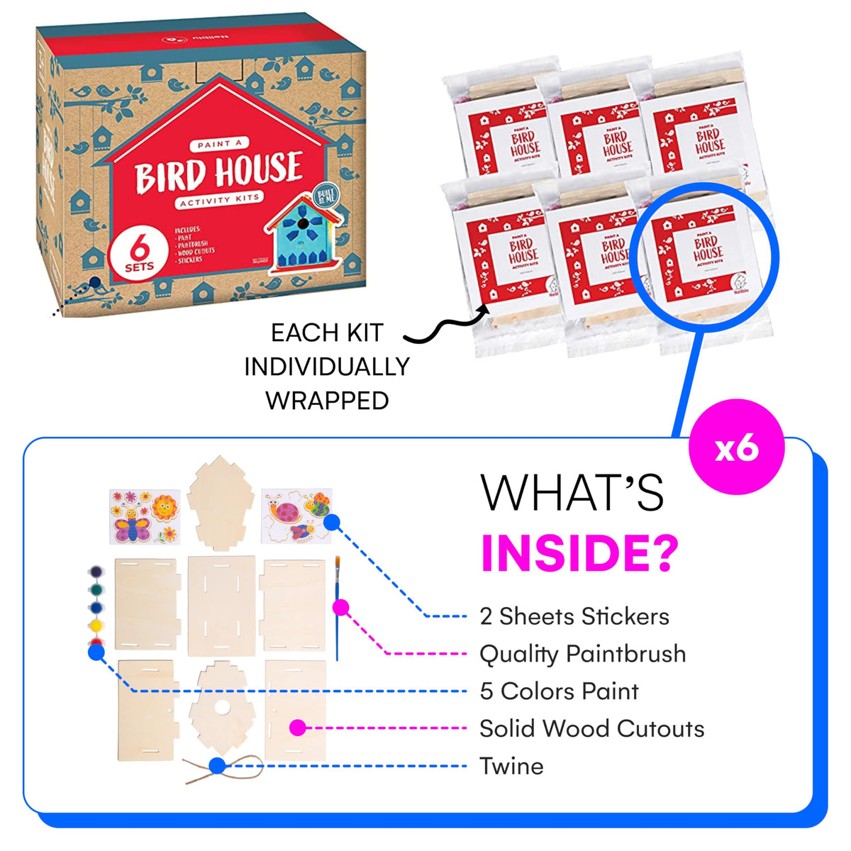 Neliblu craft kit supports group activities for kids and adults alike.