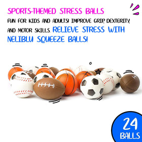 Neliblu basketball stress ball promotes concentration and calm.