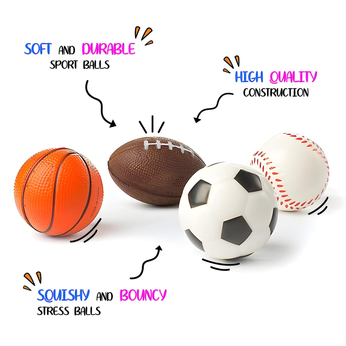 Neliblu football stress ball helps channel energy productively.