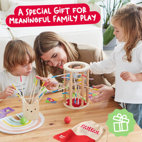 Nene Toys BallFall Jumbo clear acrylic panels for visibility while building.