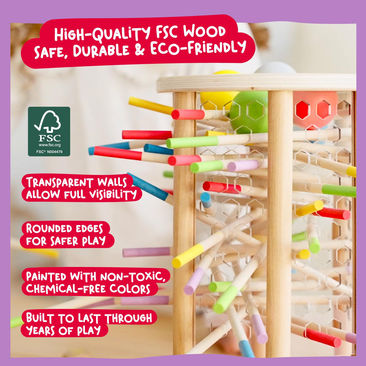 Nene Toys BallFall Jumbo classroom-friendly setup for group learning.