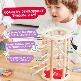 Nene Toys BallFall Jumbo color sticks for color matching activities.