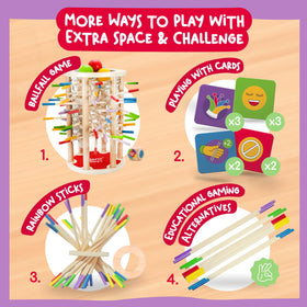 Nene Toys BallFall Jumbo dice and sticks for math and counting practice.