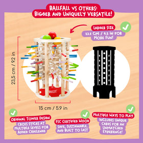 Nene Toys BallFall Jumbo smooth edges for safe, worry-free play.