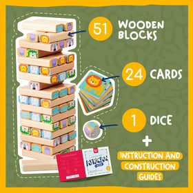 Nene Toys rounded edges beechwood ensure safe handling for little hands.