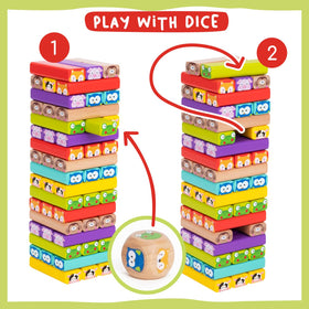 Nene Toys tumble tower encourages imaginative builds during cozy family play