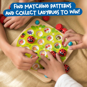 nenetoys ladybug garden set: eco-friendly wooden pieces designed for safe, long-lasting play