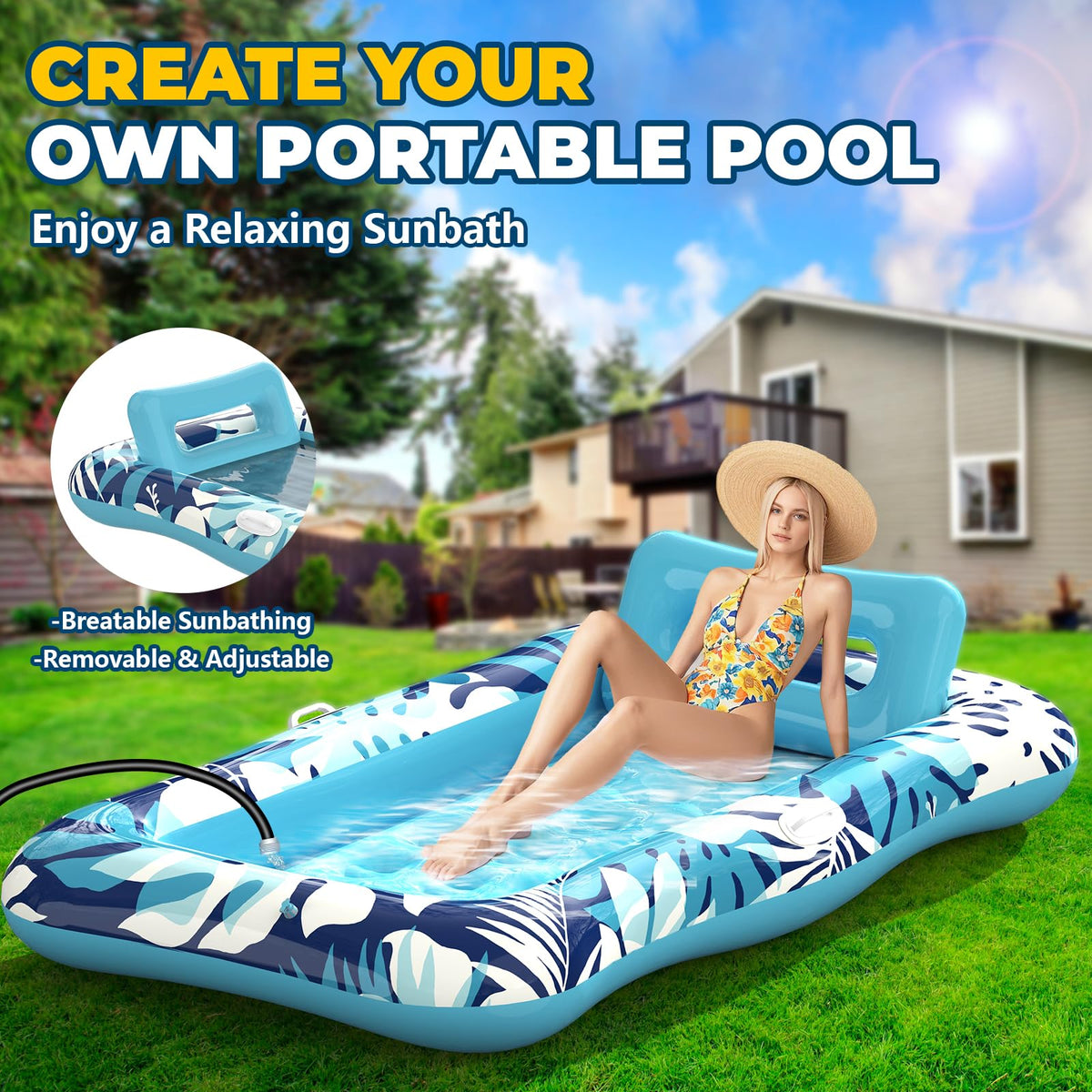 Nenrsl headrest-removable offers customizable back support during lounging