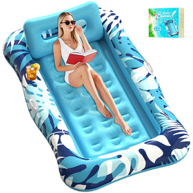 Nenrsl pool float 76x48 XL ready for relaxing sunbathing on water