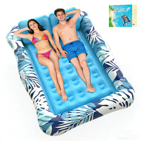 Nenrsl pool float for adults 75x64 blue, ideal for sunbathing and relaxation.