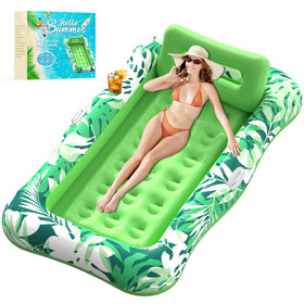 Nenrsl pool float adult with wide lounging surface for sunbathing and relaxed floating