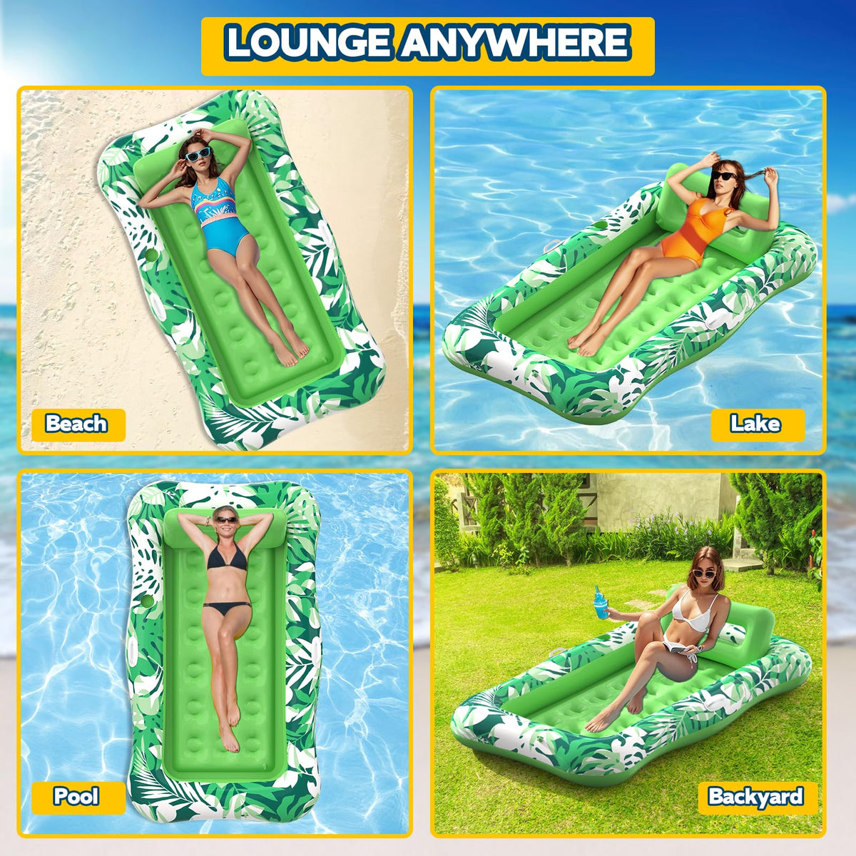 Nenrsl pool float versatile use as ball pit for backyard play