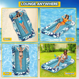Nenrsl sunbathing raft ideal for river, lake, or pool parties