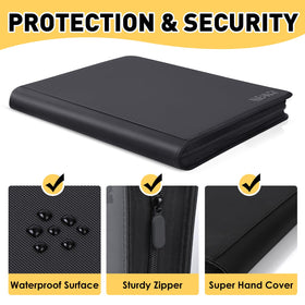 NEOACT interior pages with 16 pockets per page and clear sleeves