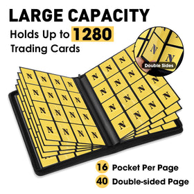 NEOACT binder side-loading pocket in use for quick card insertion