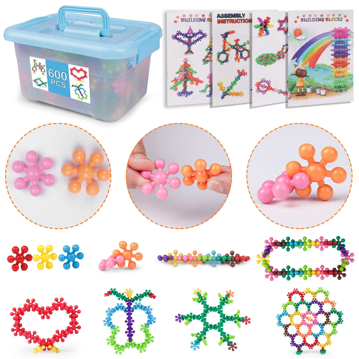 NEOACT building blocks storage box helps keep playtime organized and reusable.