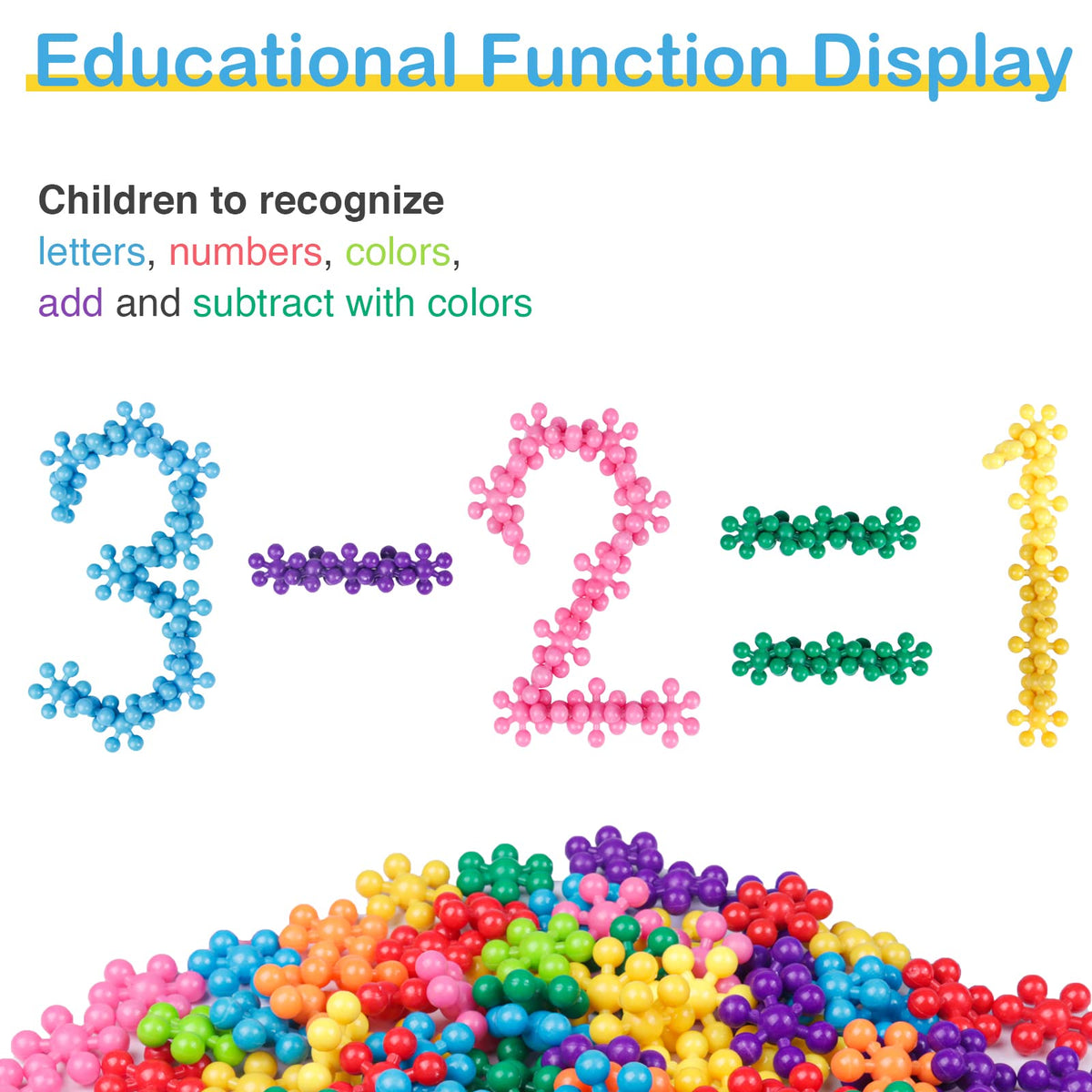 NEOACT durable plastic pieces click together easily for long-lasting play.