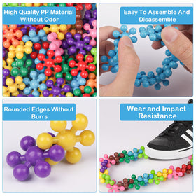 NEOACT safe, BPA-free blocks ideal for preschoolers' hands.