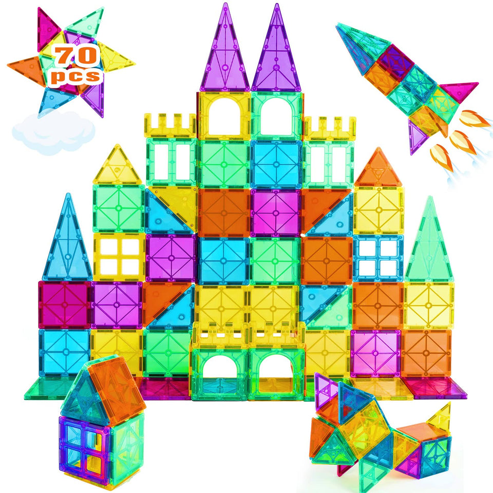 NEOFORMERS STEM magnetic tiles set for creative building and tactile learning