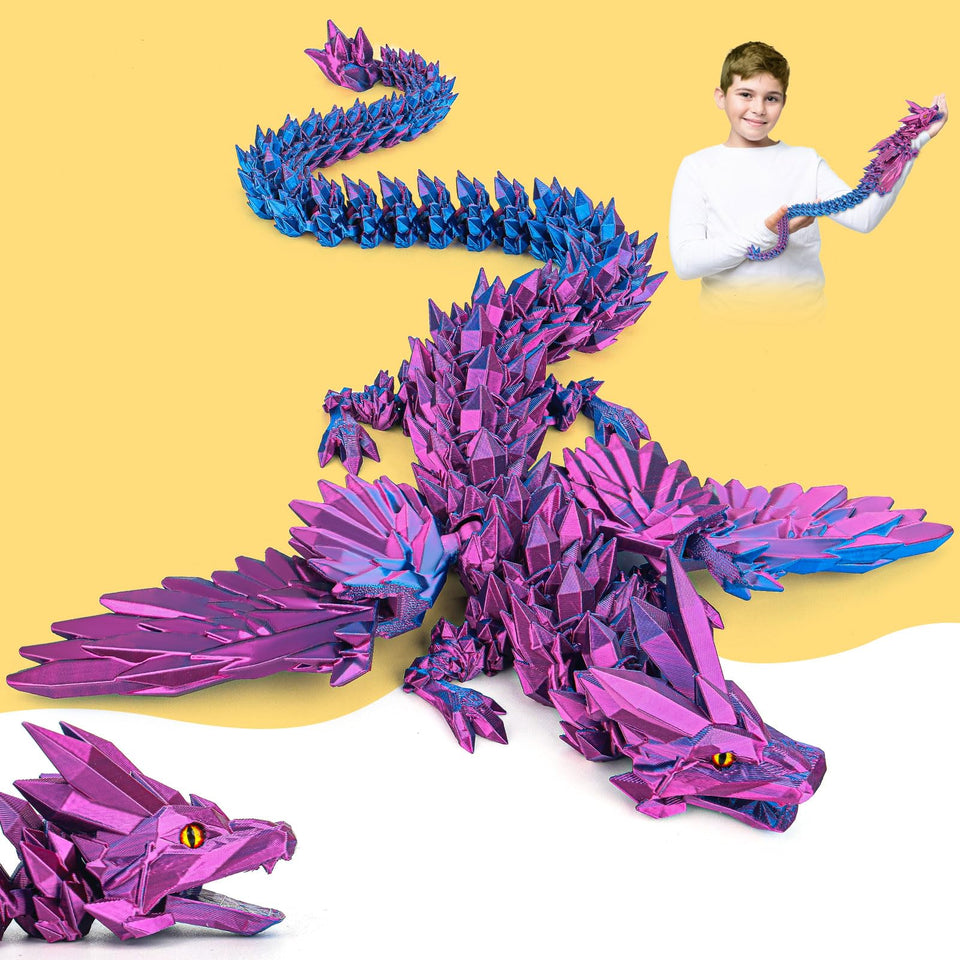 Nerbixy dragon 24-inch size shown as bold desk decor that sparks imagination.