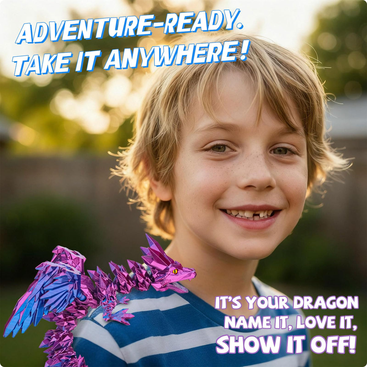 Nerbixy dragon body bendable for poses that invite creativity.