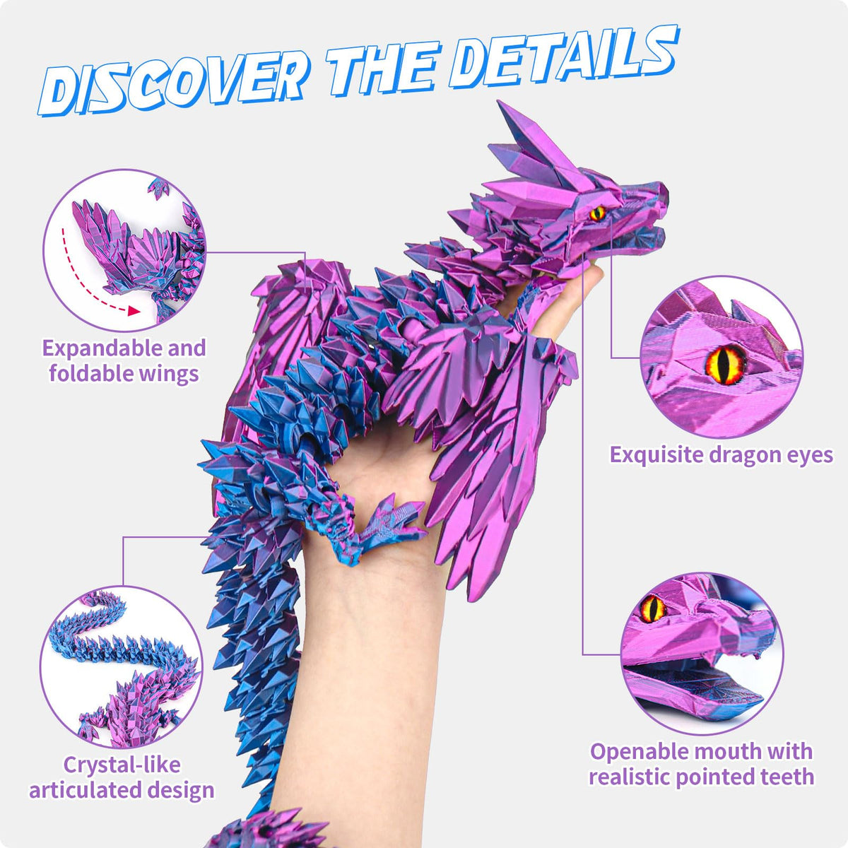 Nerbixy dragon eyes vivid bring the figure to life at a glance.