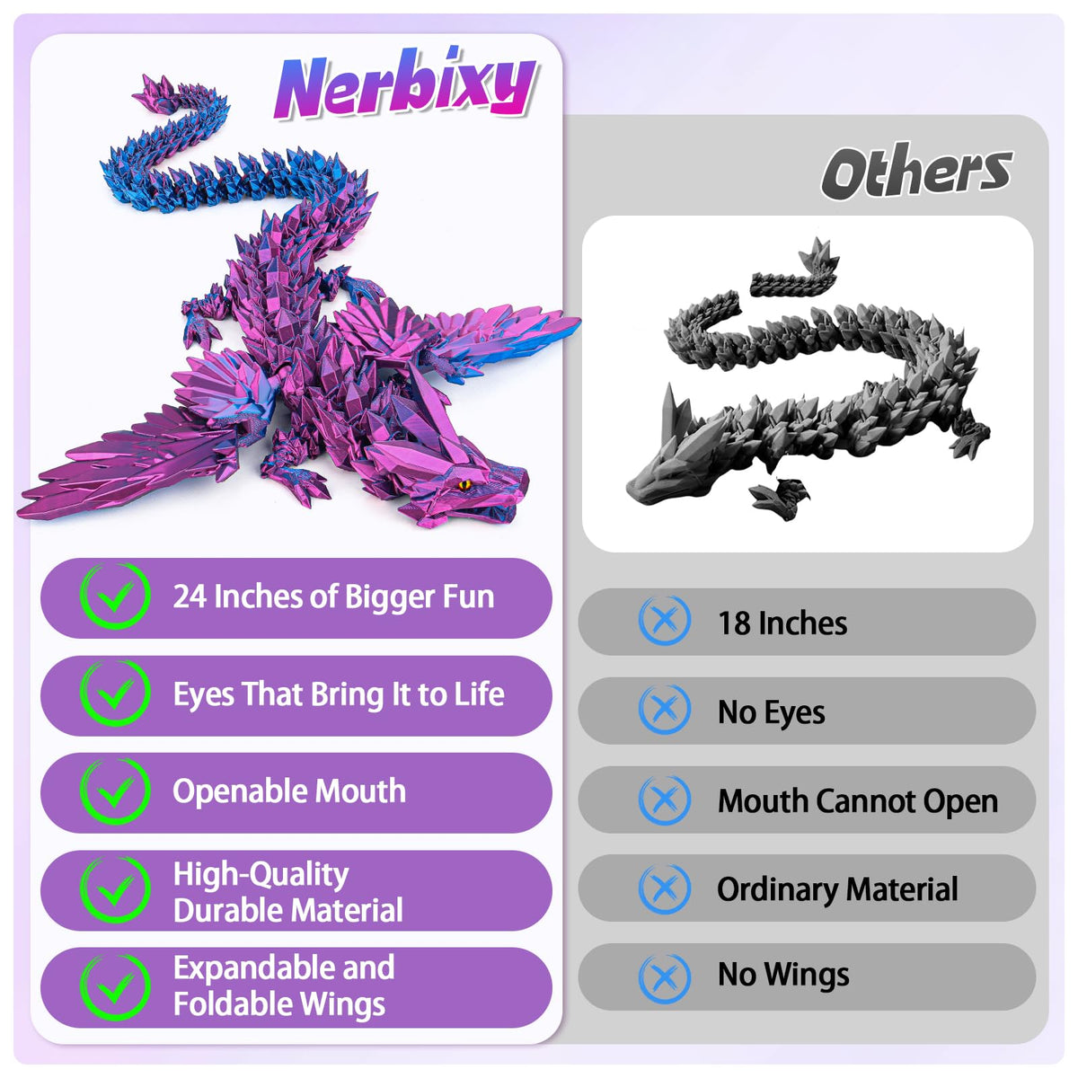 Nerbixy dragon gift-ready packaging makes a memorable present.