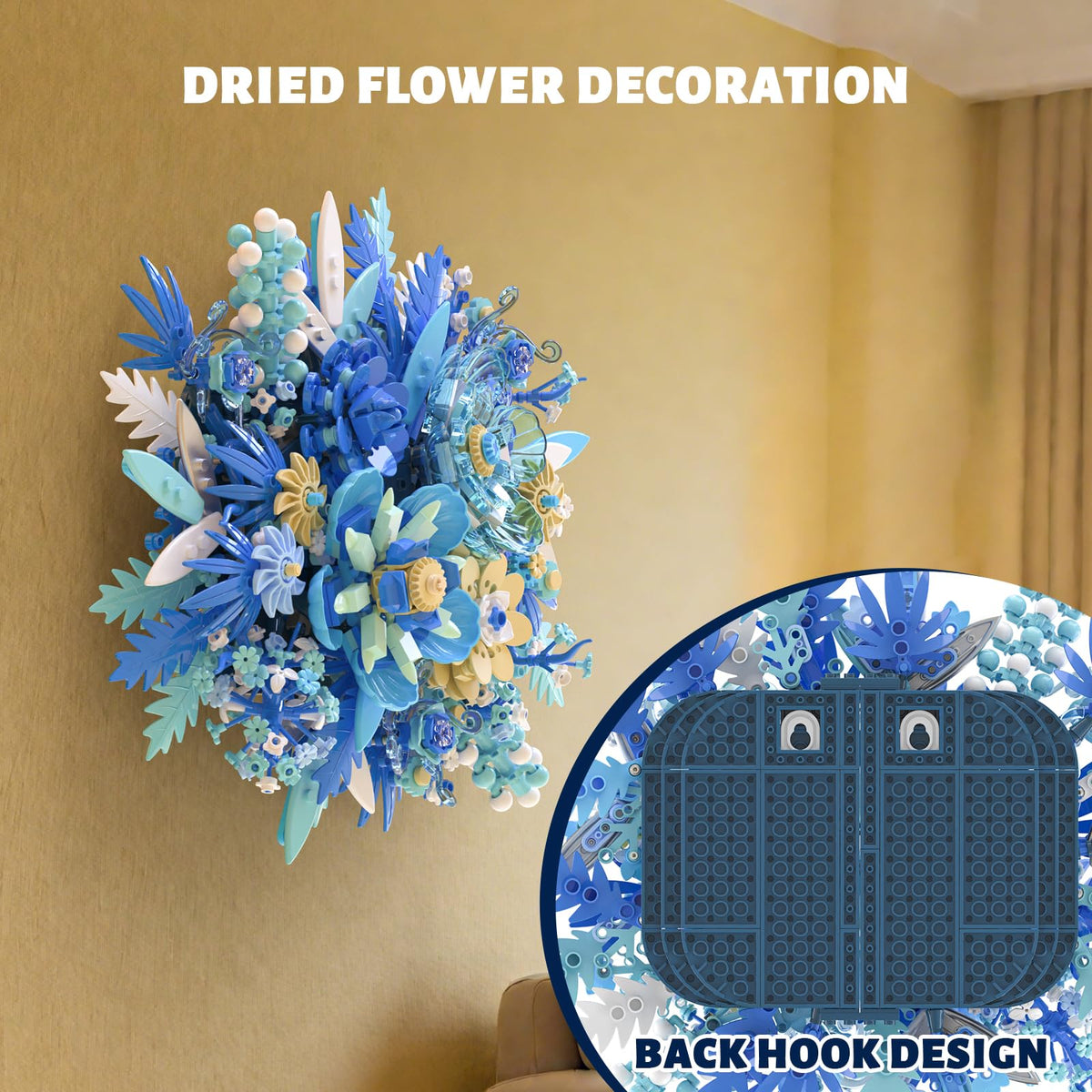 Four plastic butterflies attach to petals for lifelike garden charm