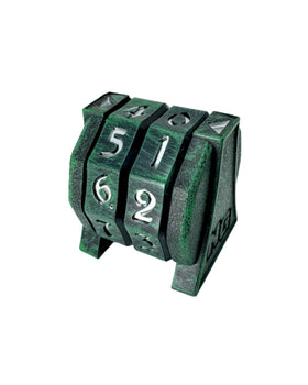 NERD GEAR LifeTrax life counter in Midnight Forest finish shows clear life tracking details