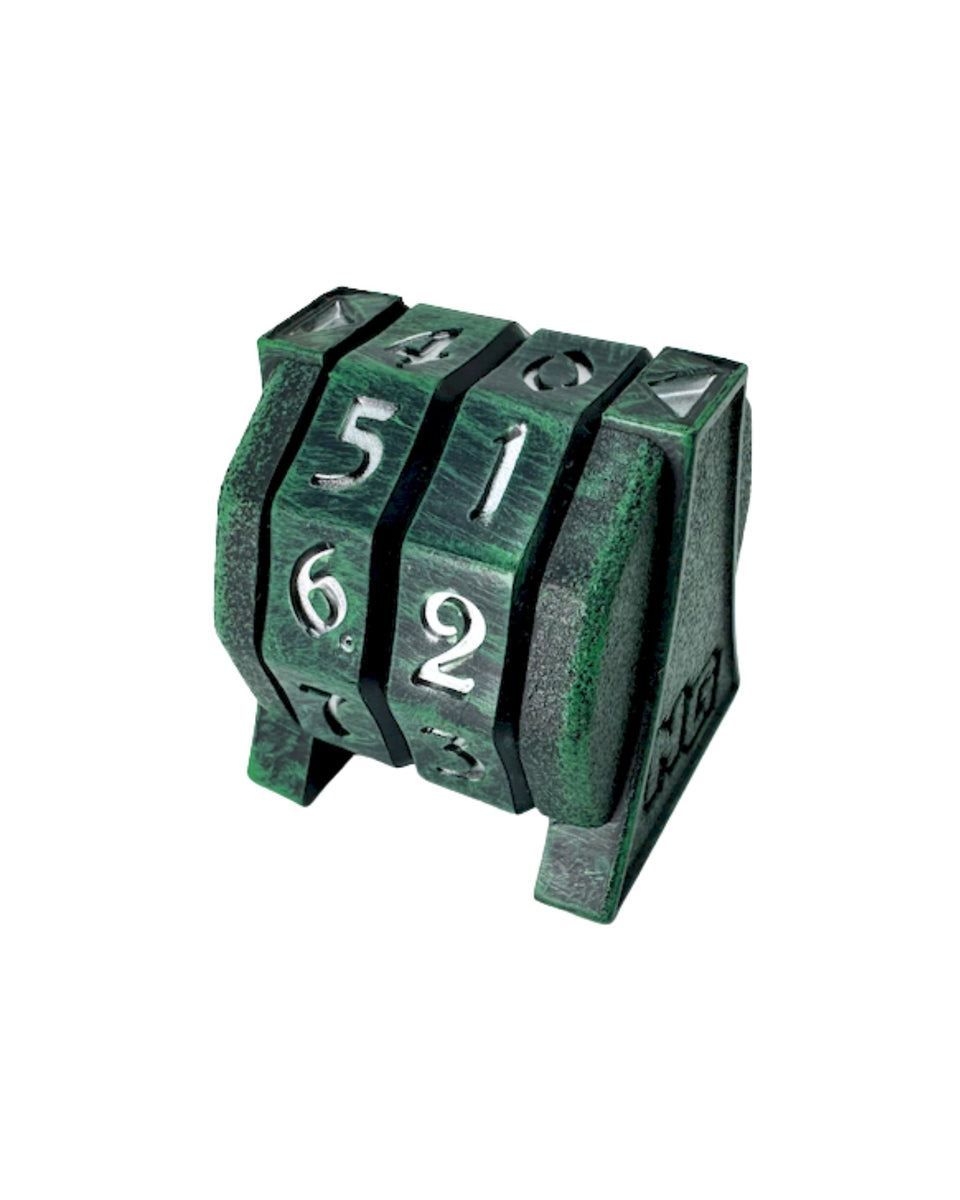 NERD GEAR LifeTrax life counter in Midnight Forest finish shows clear life tracking details