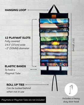 NERD GEAR Playmat Sanctuary demonstrates storage for up to 12 MTG mats.