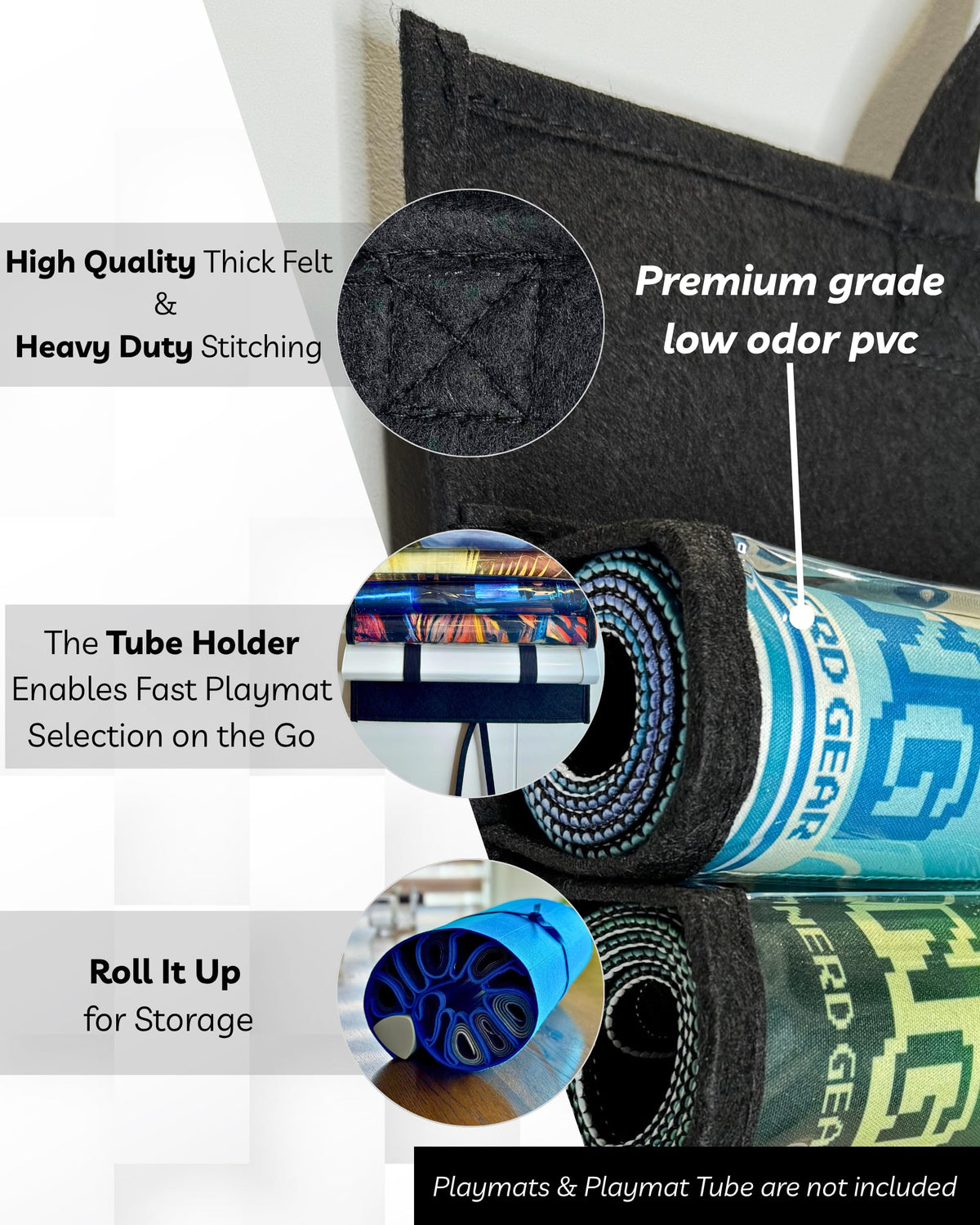 NERD GEAR Playmat Sanctuary features durable materials to protect mats during daily use.