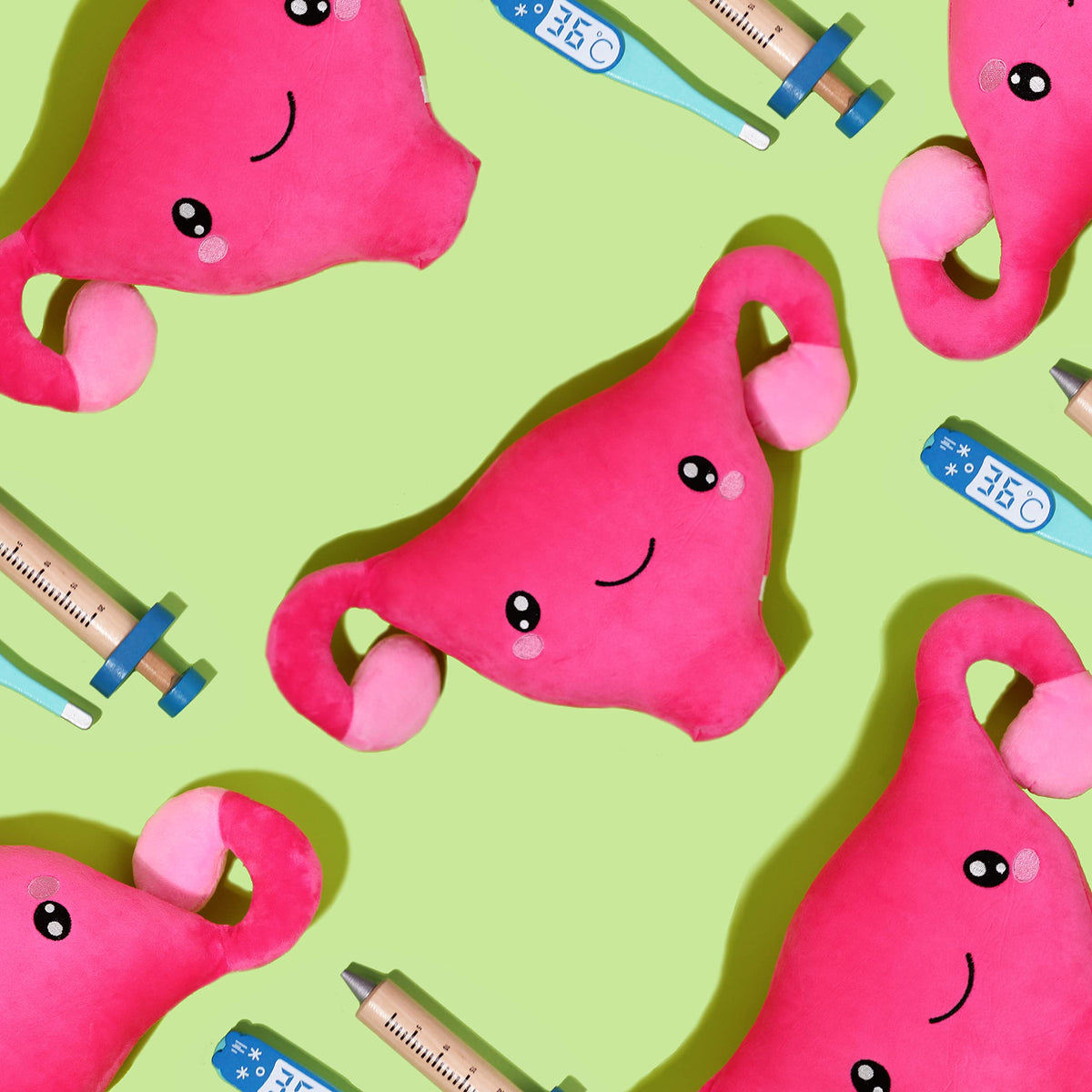 Nerdbugs Uterus Plush ideal as classroom aid or conversation starter about reproductive health.