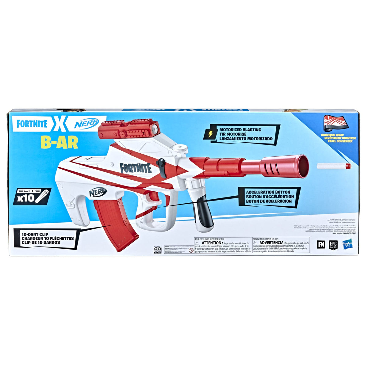 Convenient acceleration button enables smooth single or rapid-fire shots.