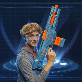 Nerf Elite 2.0 Echo CS-10 darts loaded and ready to fire