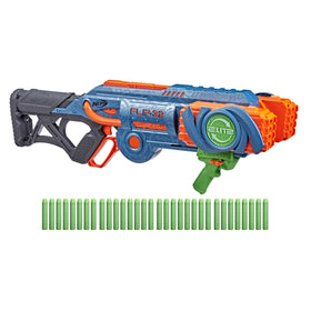 Nerf Elite 2.0 Flipshots front barrels in action for rapid-fire backyard battles
