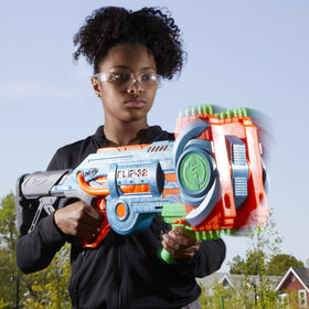Nerf Elite 2.0 Flipshots hand-powered design perfect for outdoor use